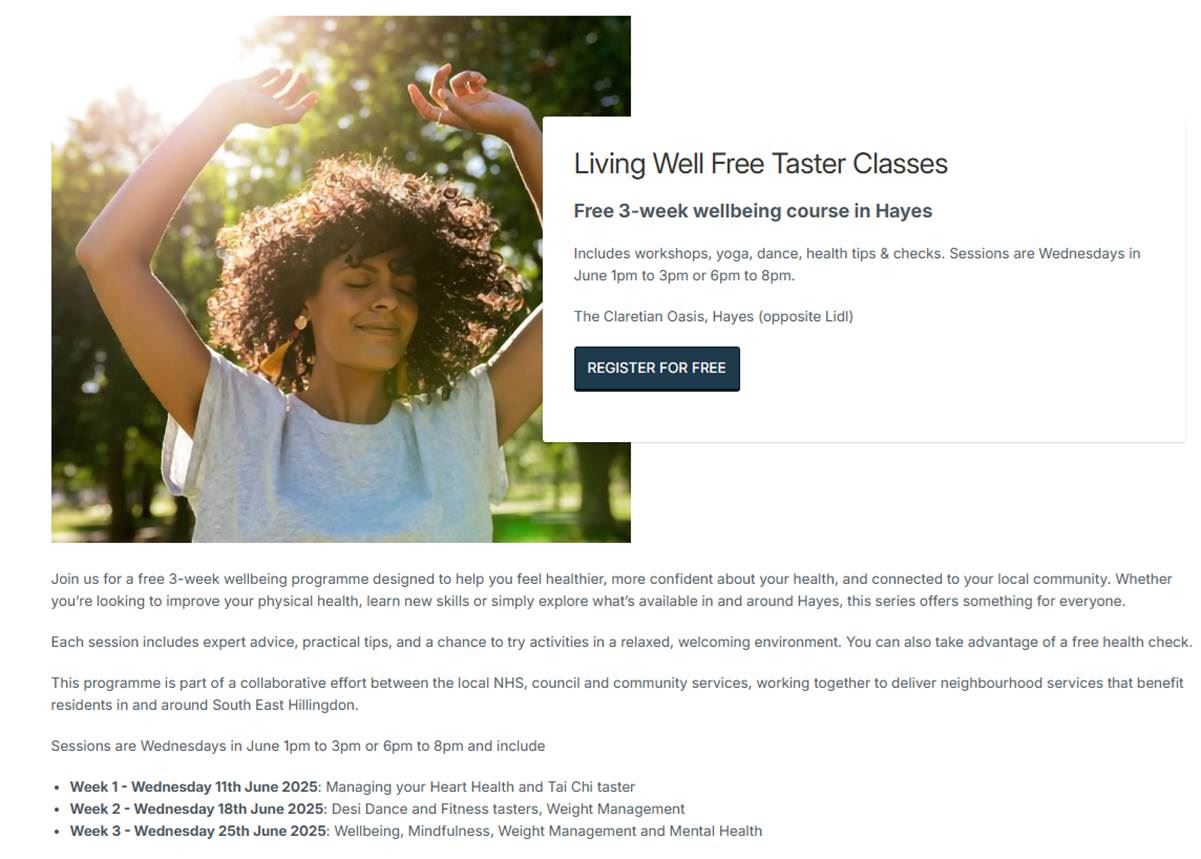 Taster classes